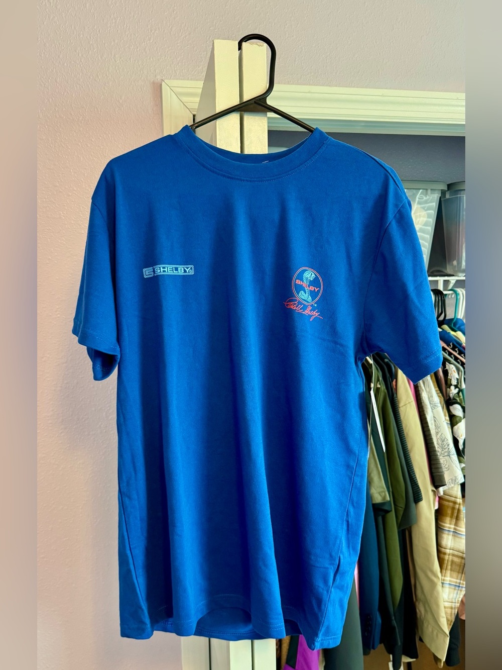 Ford Shelby GT500 “Roadtrip” Men’s MEDIUM Royal Blue Short Sleeve Tshirt. NWT